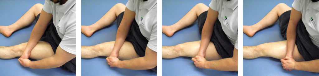 auto-massage des genoux : quadriceps latéral