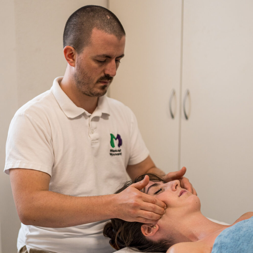 Mâchoire de la mâchoire pour le bruxisme - masseter